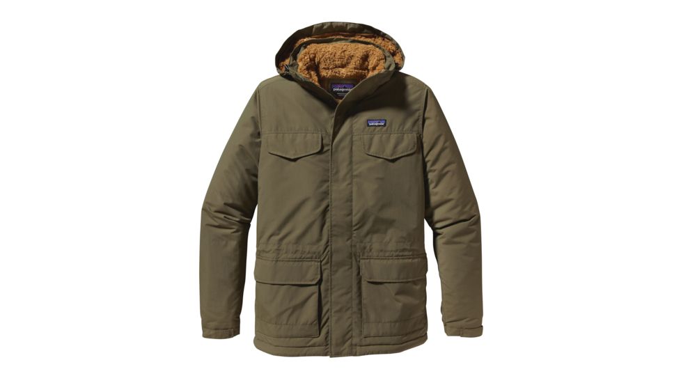 Patagonia Isthmus Parka - Mens-Fatigue Green/Bear Brown-Large