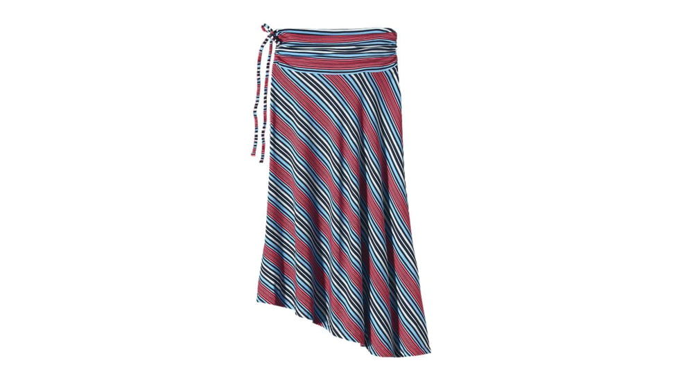 Patagonia Kamala Skirt - Womens-Sideswept Stripe/Ginger Berry-Large