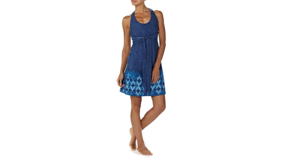 Patagonia Kiaweh Island Dress - Womens-Moonchild Border/Navy Blue-Medium
