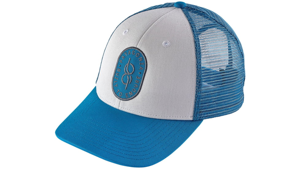 Patagonia Knotted LoPro Trucker Hat - Men's-White/Grecian Blue