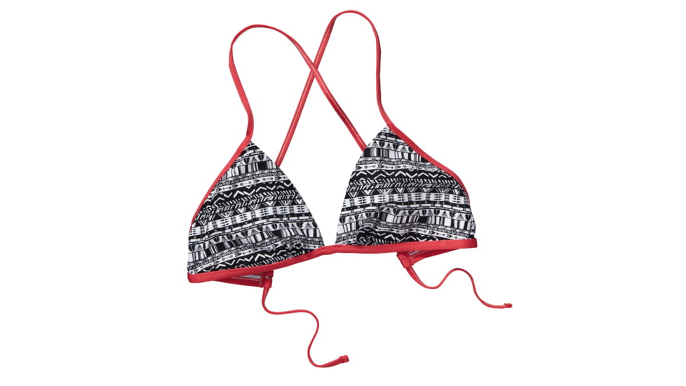 Kupala Print Swim Top - Womens-Large-Points &amp; Feathers/Black