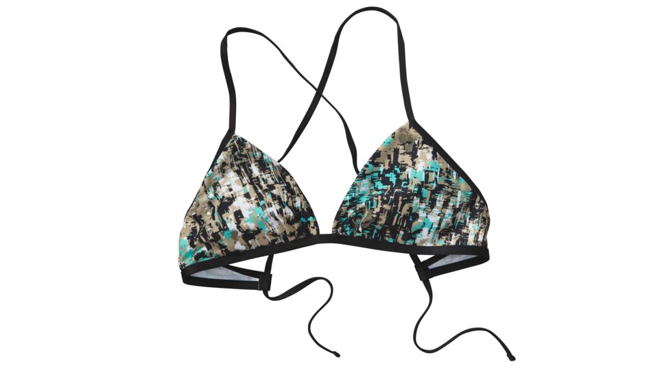 Kupala Print Swim Top - Womens-X-Small-Waterfront/Black