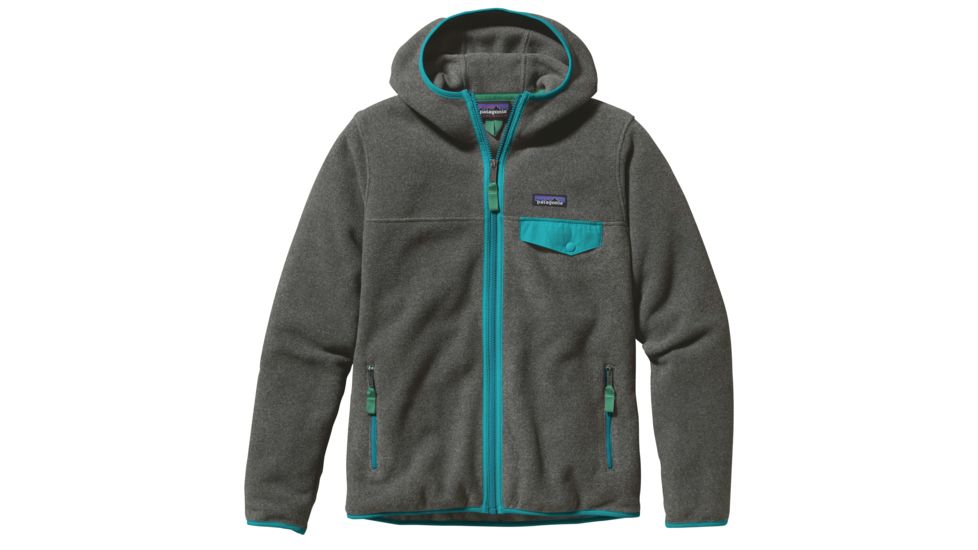 Patagonia Lightweight Snap-T Hooded Jacket - Women's-Nickel/Epic Blue-Small