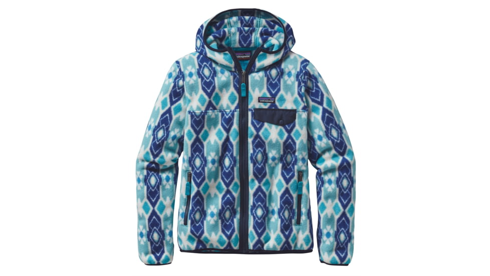 Patagonia Lightweight Snap-T Hooded Jacket - Women's-Pine Patch/Mogul Blue-Medium