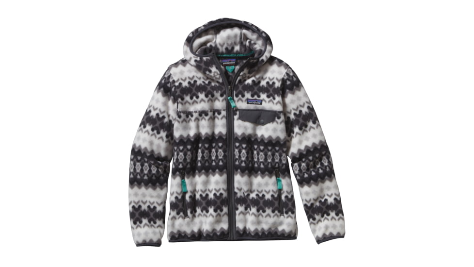 Patagonia Lightweight Snap-T Hooded Jacket - Womens-Cliff/Forge Grey-Medium