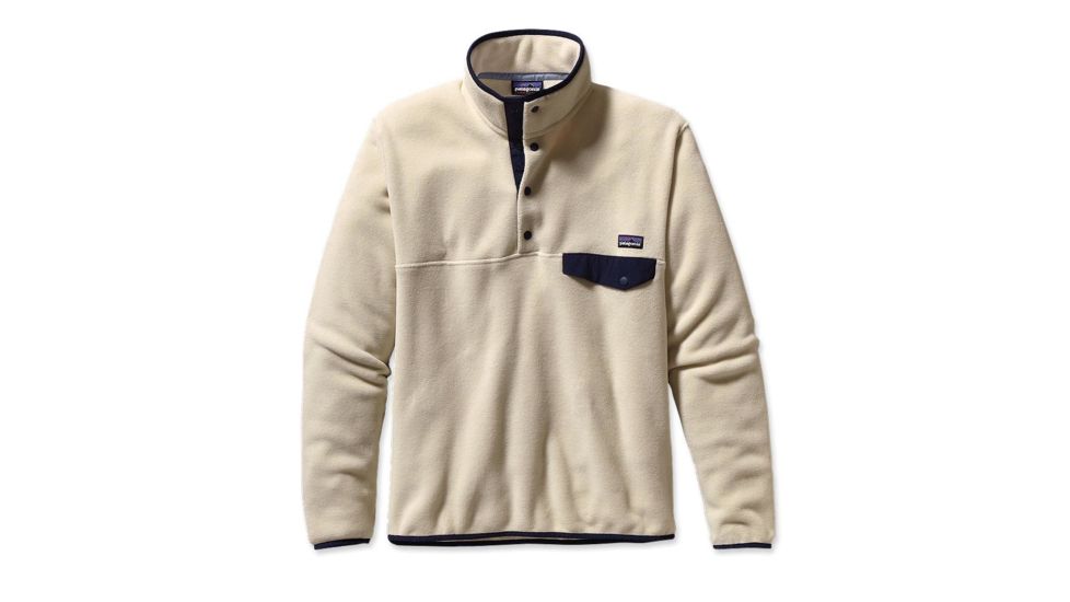 Patagonia Lightweight Synchilla Snap-T - Men's-Bleached Stone-Medium