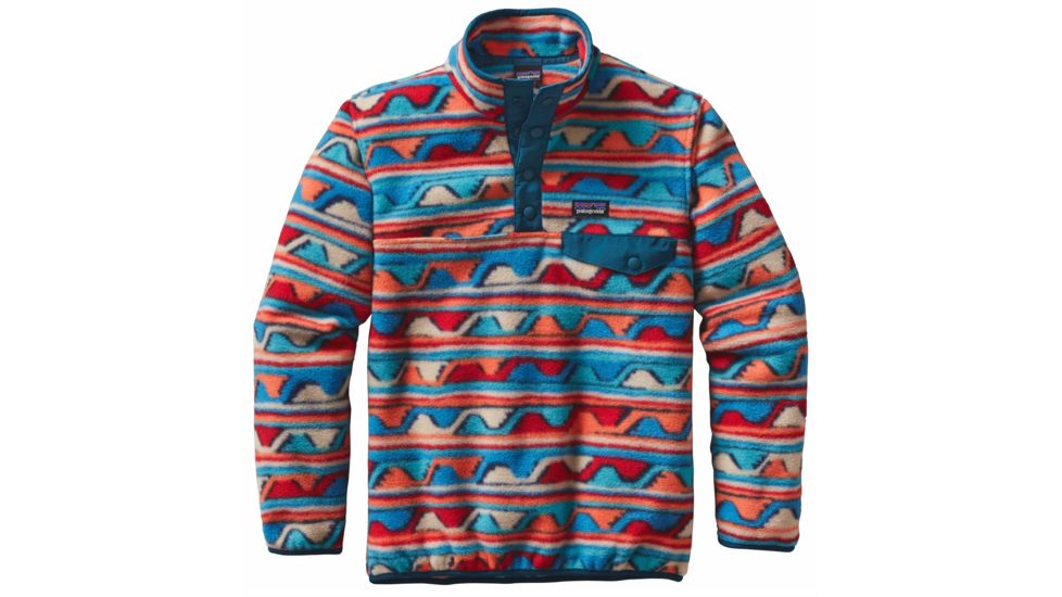 Patagonia Lightweight Synchilla Snap-T Pullover - Boy's-Delta/Ramble Red-Small