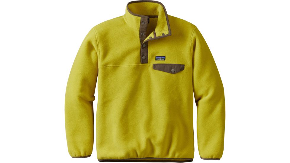 Patagonia Lightweight Synchilla Snap-T Pullover - Boy's-Fluid Green-Large