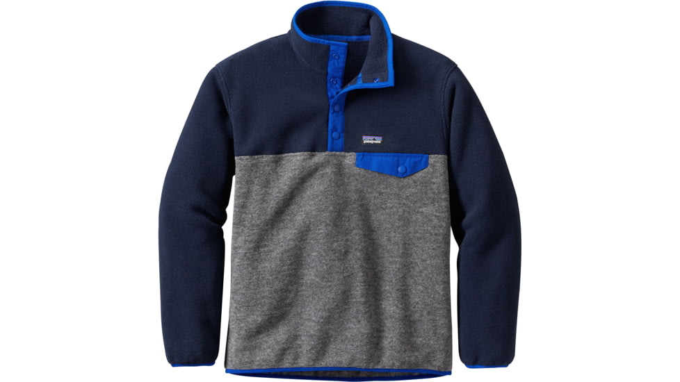 Patagonia Lightweight Synchilla Snap-T Pullover - Boy's-Nickel-Medium