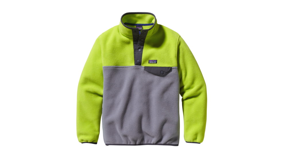 Patagonia Lightweight Synchilla Snap-T Pullover - Boys-Feather Grey-Large