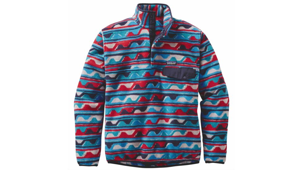 Patagonia Lightweight Synchilla Snap-T Pullover - Men's-Medium-Delta/Navy Blue