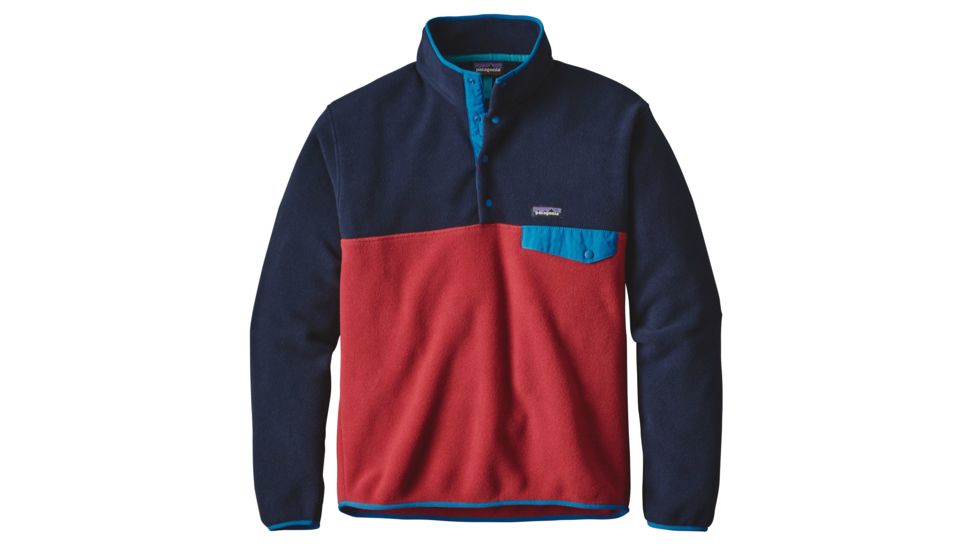 Patagonia Lightweight Synchilla Snap-T Pullover - Men's-Large-Raspen Red