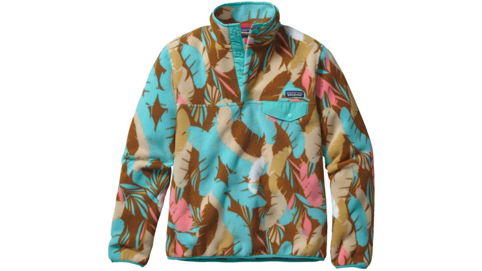 Patagonia Lightweight Synchilla Snap-T Pullover - Women's-Feather Dance/Bear Brown-X-Small