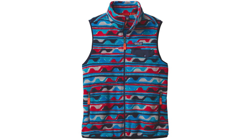 Patagonia Lightweight Synchilla Snap-T Vest - Men's-Delta/Navy Blue-X-Small