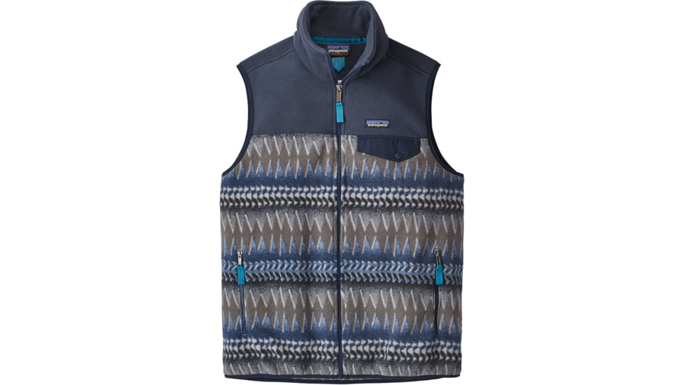 Patagonia Lightweight Synchilla Snap-T Vest - Men's-Laughing Waters/Smolder Blue-X-Large