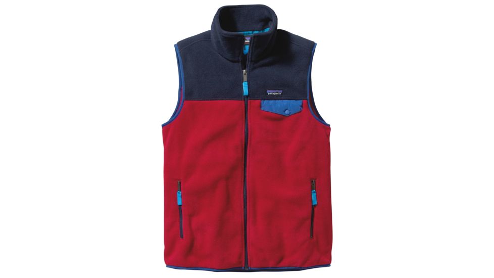 Patagonia Lightweight Synchilla Snap-T Vest - Men's-Raspen Red-X-Small