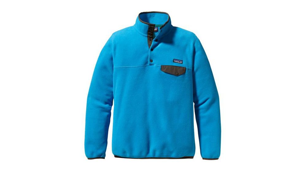 Patagonia Lightweight Synchilla Snap-T - Women's-Black/Radiant Magenta-Small