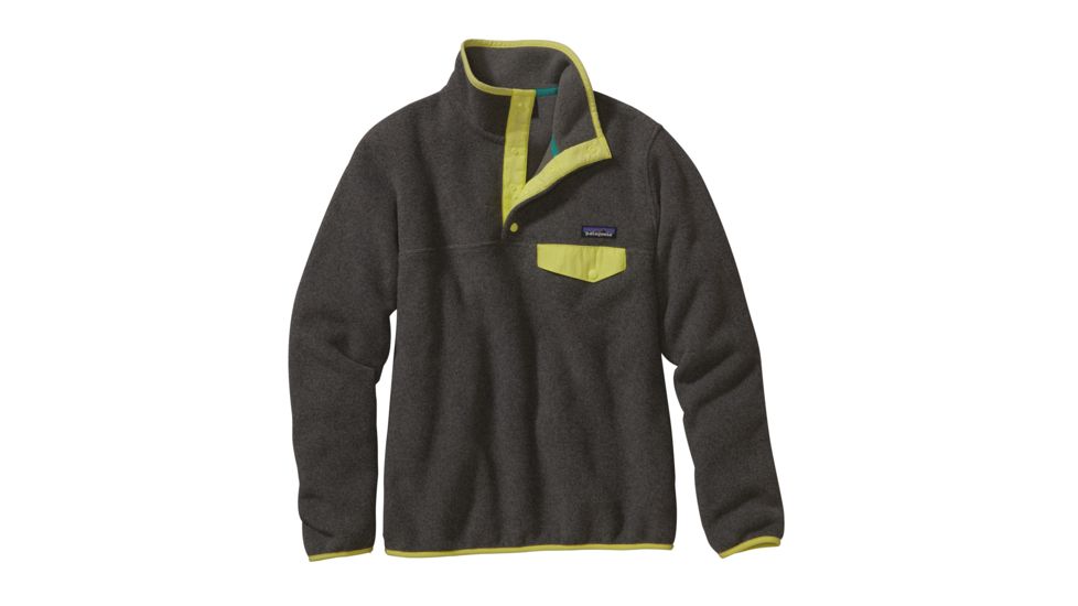 Patagonia Lightweight Synchilla Snap-T - Women's-Nickel/Mayan Yellow-Small