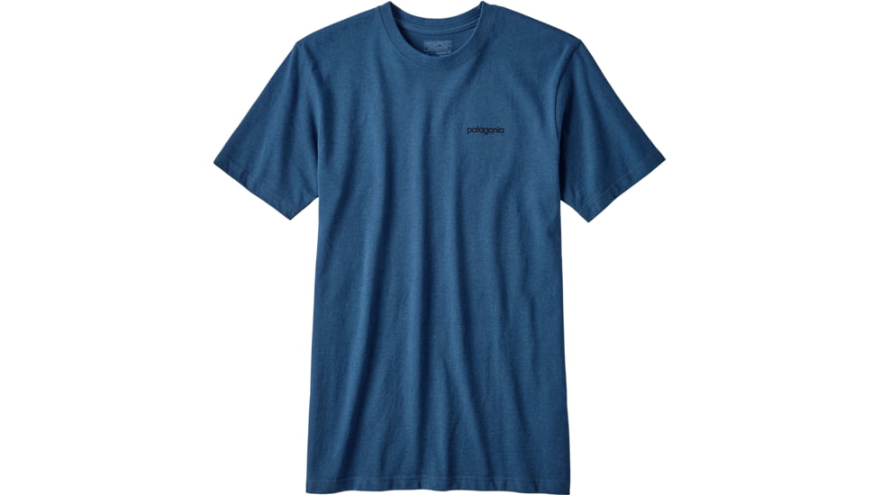 Patagonia Line Logo Badge Cotton/Poly Responsibili-Tee - Men's-Glass Blue-Medium