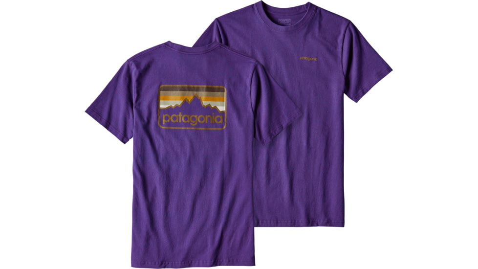 Patagonia Line Logo Badge Cotton/Poly Responsibili-Tee - Men's-Purple-Medium