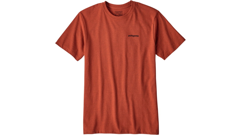 Patagonia Line Logo Badge Cotton/Poly Responsibili-Tee - Men's-Roots Red-Large
