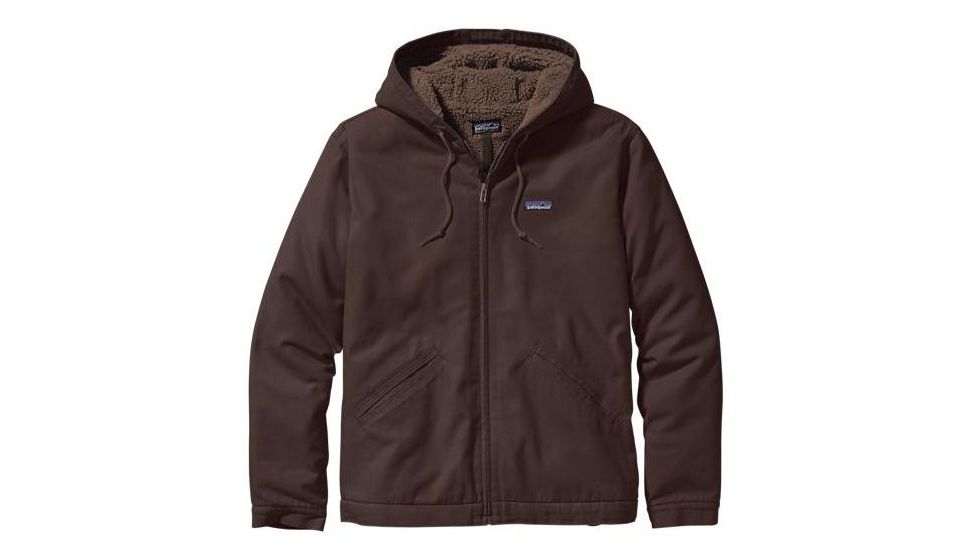 Patagonia Lined Canvas Hoody - Men's-Black Oak-Small