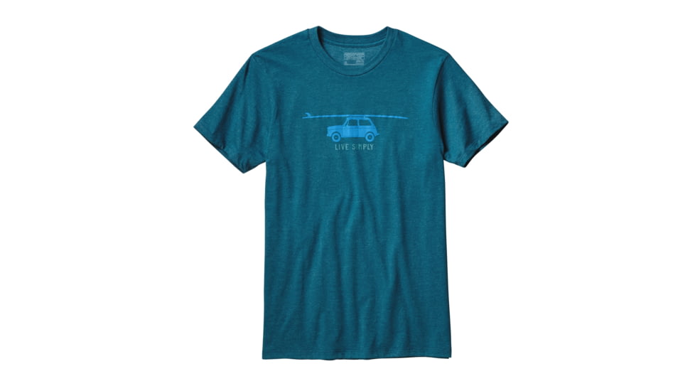 Patagonia Live Simply Glider Cotton/Poly T-shirt - Men's-Deep Sea Blue-Large