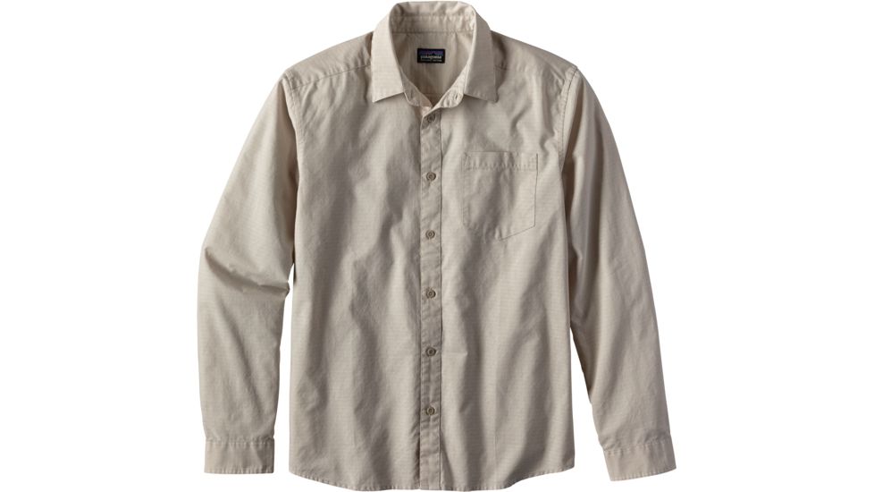 Patagonia Long Sleeve Fezzman Shirt - Men's-Diamond Dobby/Pelican-Medium