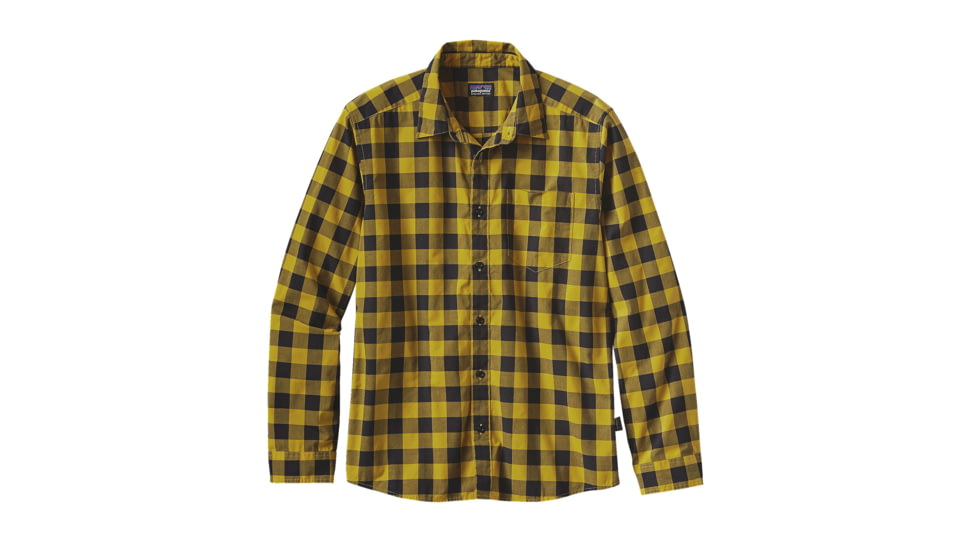 Patagonia Long Sleeve Fezzman Shirt - Men's-P Bunyan/Sulfur Yellow-Small