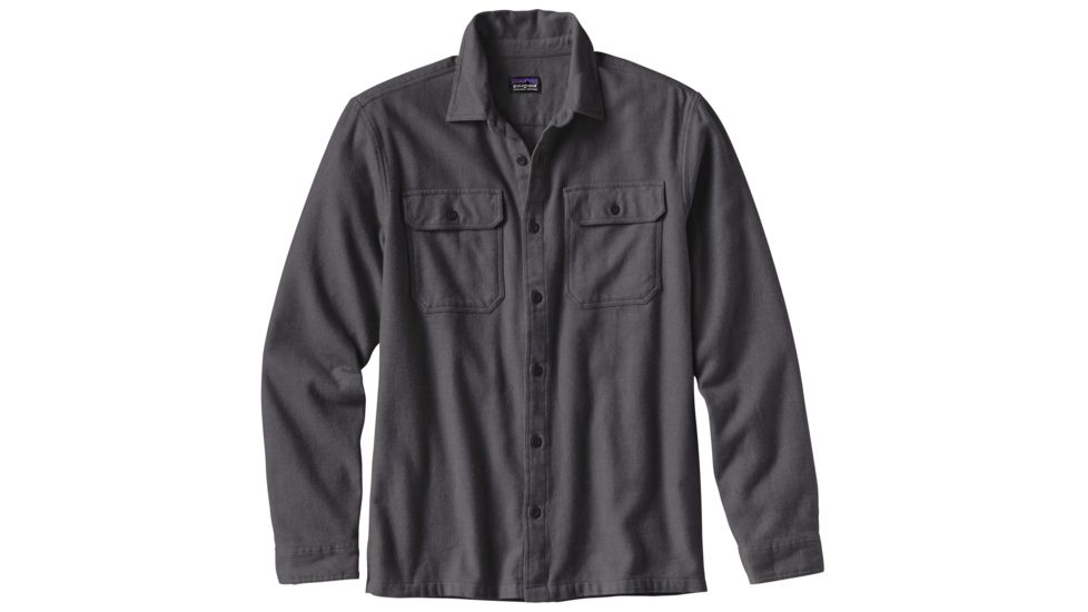 Patagonia Long Sleeve Fjord Flannel Shirt - Men's-Forge Grey-Small