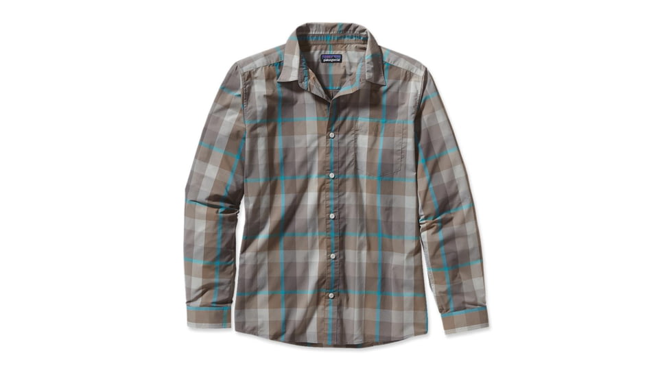 Patagonia Long Sleeve Gone Again Shirt - Men's-Little Hayburner/Classic Navy-Small