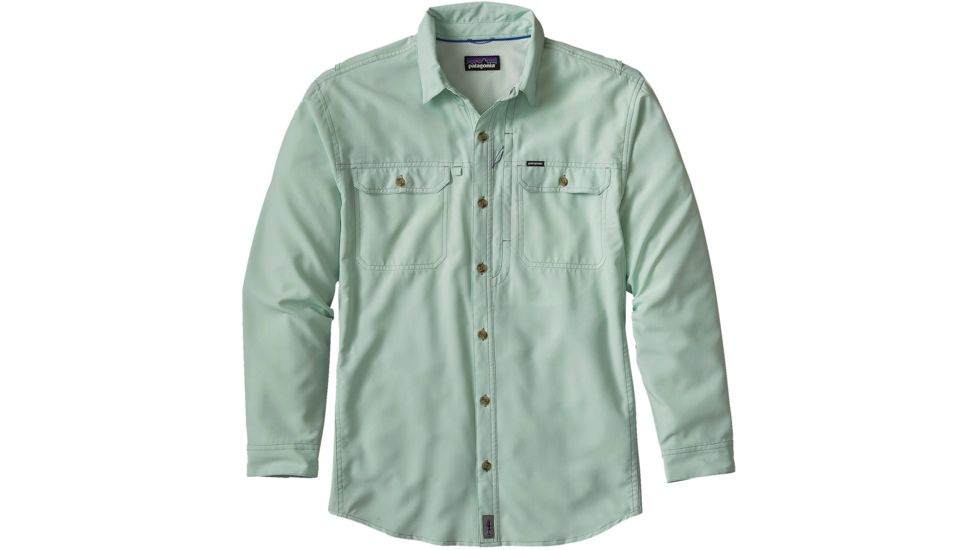 Patagonia Long Sleeve Sol Patrol II Shirt - Men's -Lite Distilled Green-Small