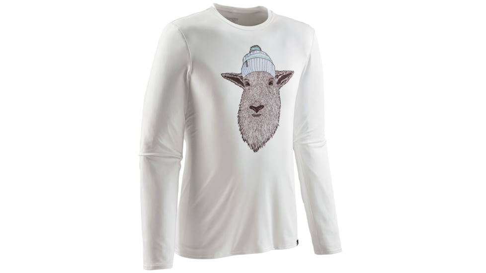 Patagonia Long-Sleeved Capilene Daily Graphic T-Shirt - Men's -Alpine Local/White-Large