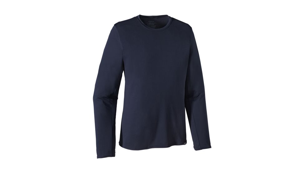 Patagonia Long-Sleeved Capilene Daily T-Shirt - Mens-Navy Blue-Small