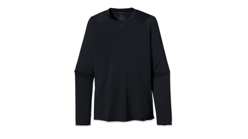 Patagonia Merino 3 Midweight Crew - Men's-Black-X-Small