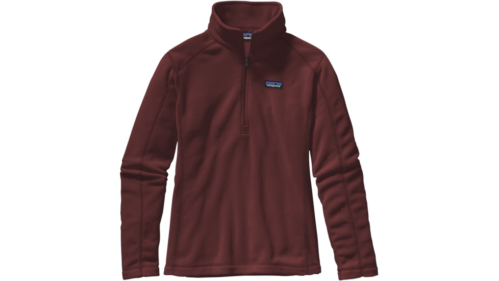 Patagonia Micro D 1/4 Zip - Women's-Dark Ruby-Small