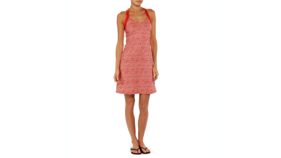 Patagonia Morning Glory Dress - Women's-Diamante/Turkish Red-Large