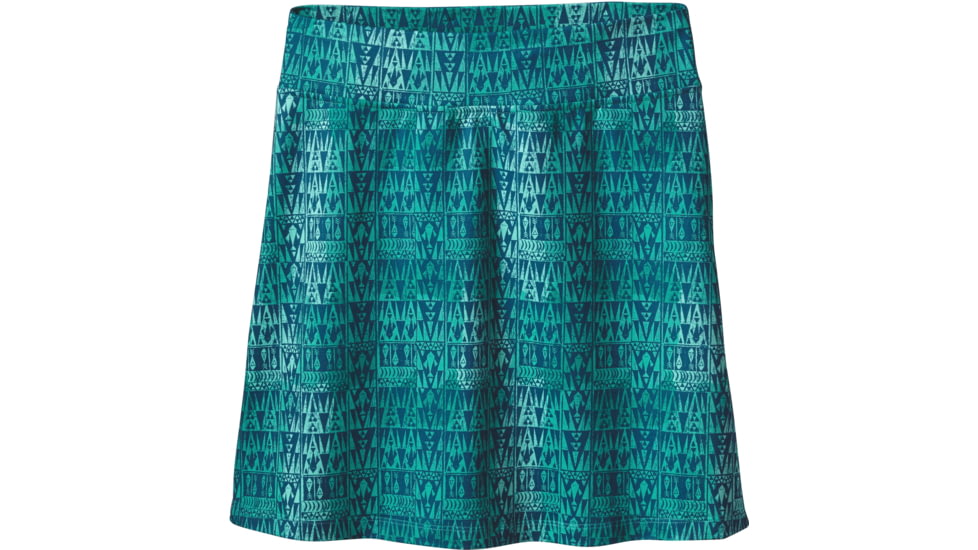 Patagonia Morning Glory Skirt - Women's-Large-Tribal Geo Ombre/Galah Green