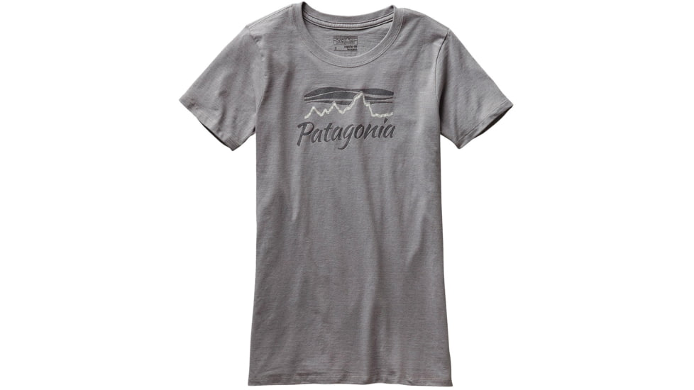 Patagonia Morning Glow Cotton/Poly Crew T-Shirt - Women's-Narwhal Grey-Large