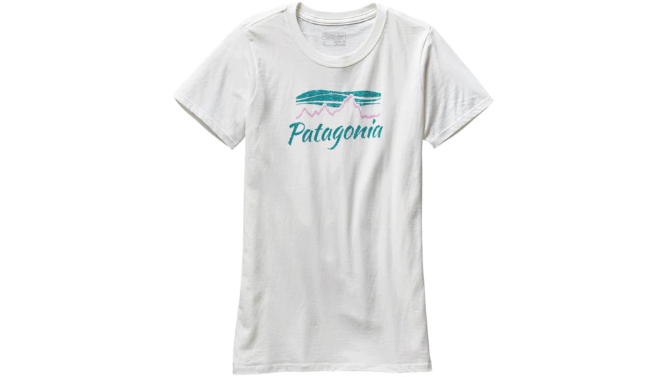 Patagonia Morning Glow Cotton/Poly Crew T-Shirt - Women's-White-Large