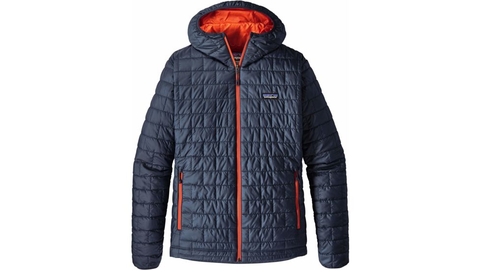 Patagonia Nano Puff Hoody - Men's-XX-Large-Navy Blue/Paintbrush Red