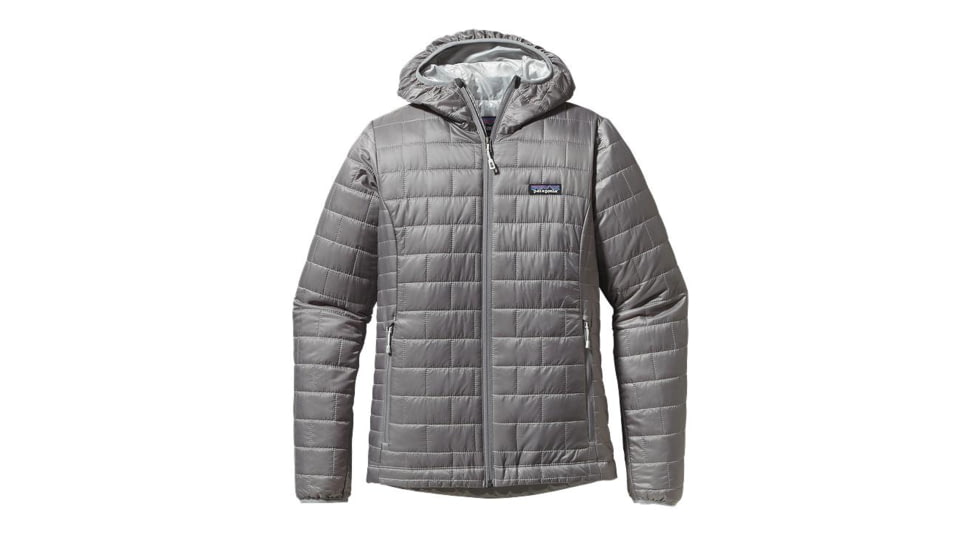 Patagonia Nano Puff Hoody - Womens-Feather Grey-Large (Clearance)