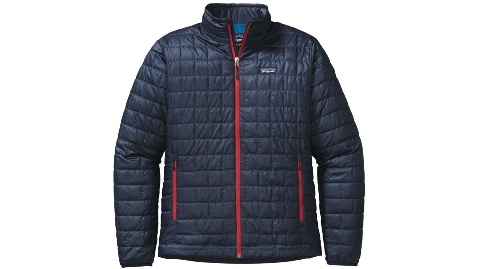 Nano Puff Jacket - Mens-Navy Blue/Underwater Blue-Small