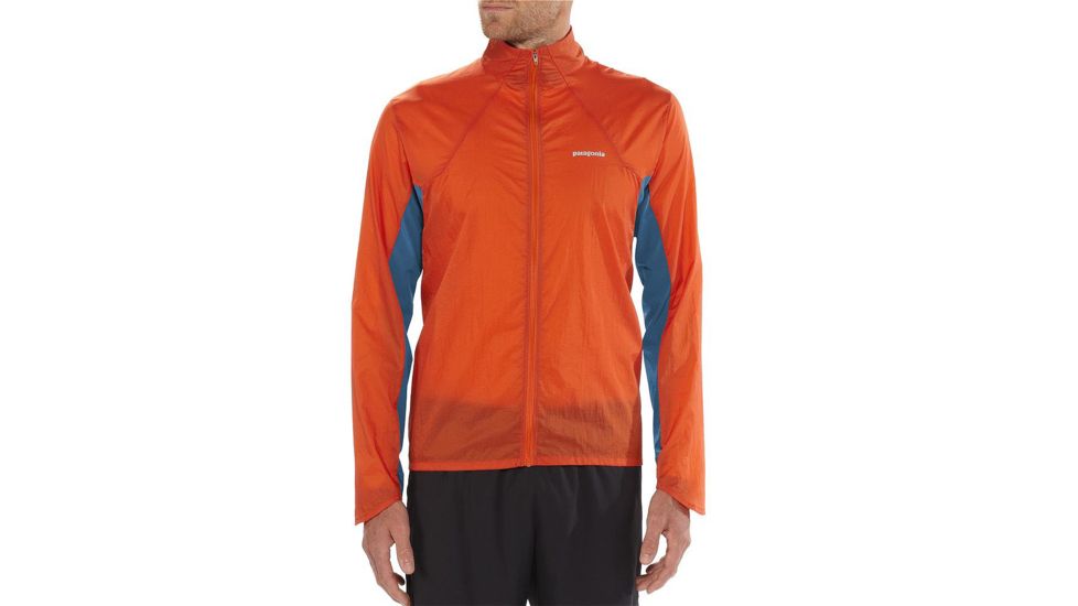 Patagonia Nine Trails Jacket - Mens-Eclectic Orange/Glass Blue-X-Large