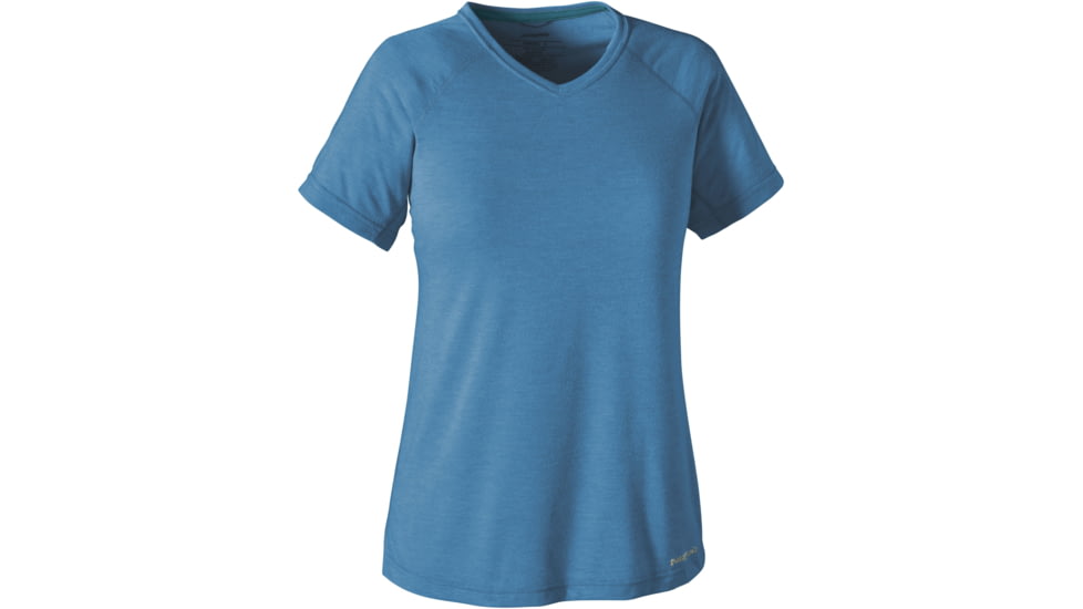 Patagonia Nine Trails Short Sleeve Shirt - Women's-Radar Blue-Large