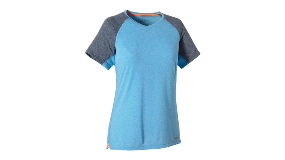 Patagonia Nine Trails Short Sleeve Shirt - Women's-Skipper Blue-Small