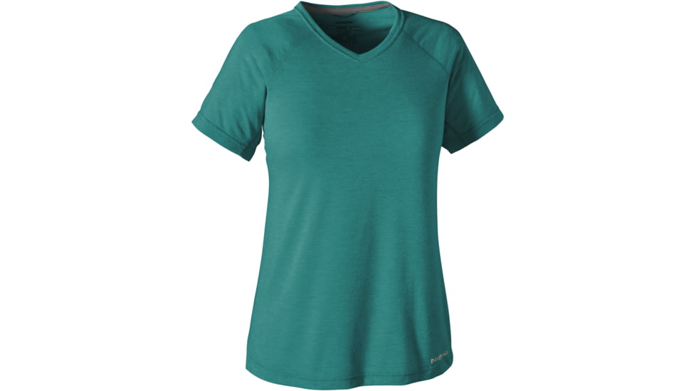 Patagonia Nine Trails Short Sleeve Shirt - Women's-True Teal-Large