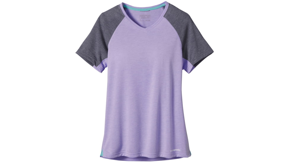 Nine Trails Short Sleeve Shirt - Womens-Ploy Purple-Large