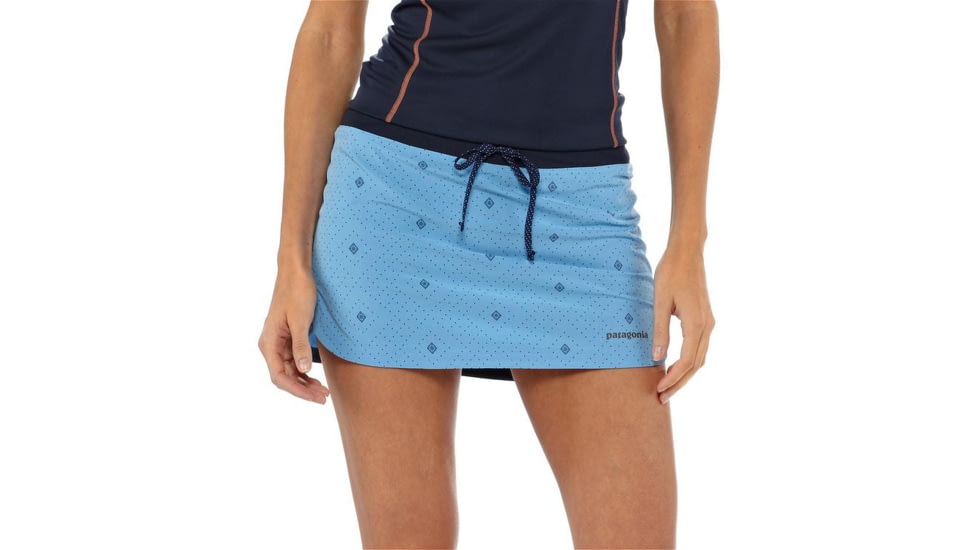 Patagonia Nine Trails Skirt - Women's-Western Dots/Skipper Blue-Medium