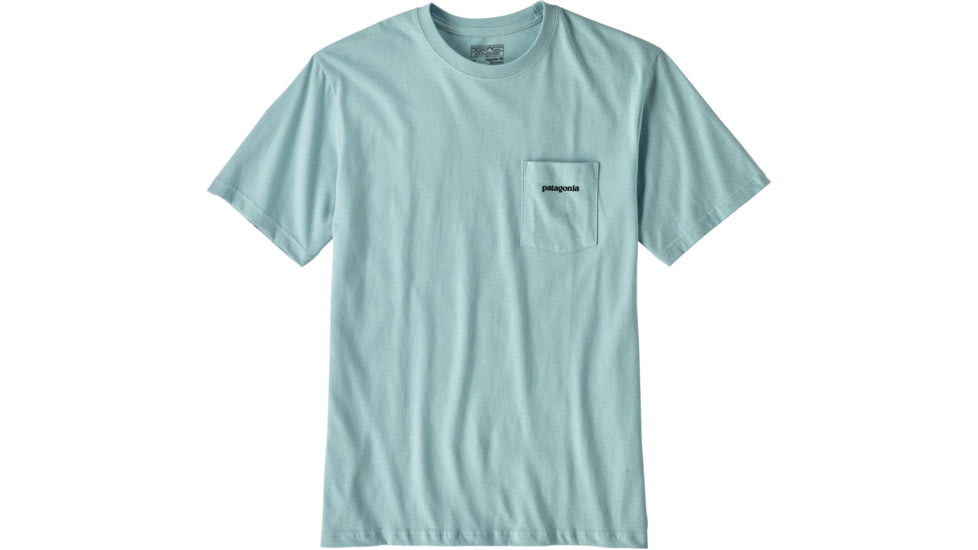 Patagonia P-6 Logo Cotton Pocket T-shirt - Men's-Tubular Blue-X-Large